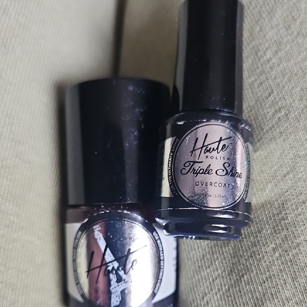 Haute Gel Nail Polish Triple Shine Overcoat And Nude